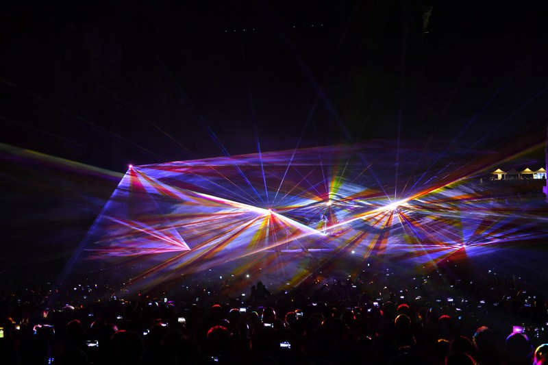 Jean Michel Jarre at Baalbeck Festival